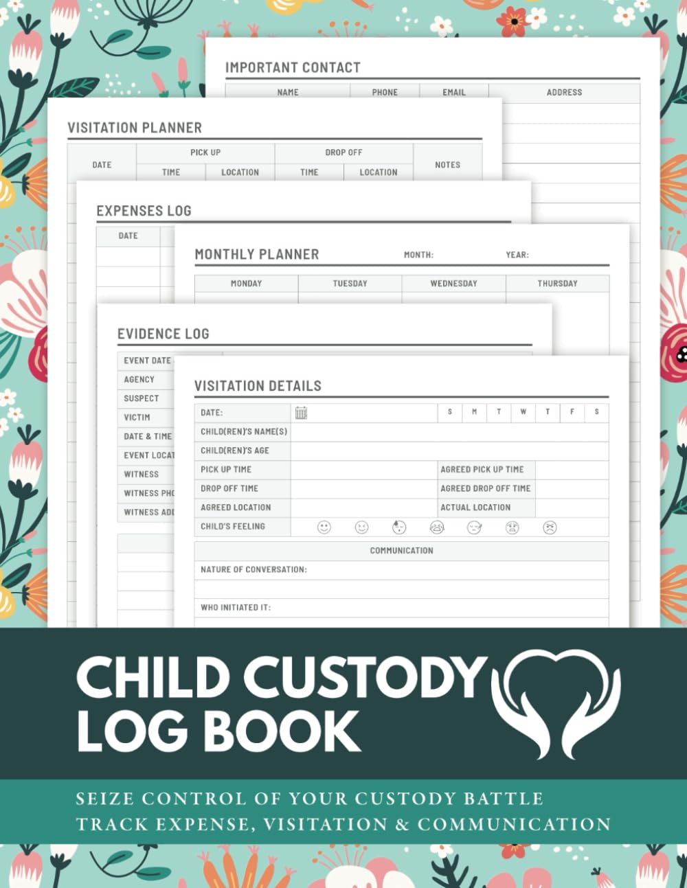 Child Custody Log Book: A Journal and Organizer for Custody Battles, Visitation Tracking, Communication, and Evidence with Calendar baixar livro de graça