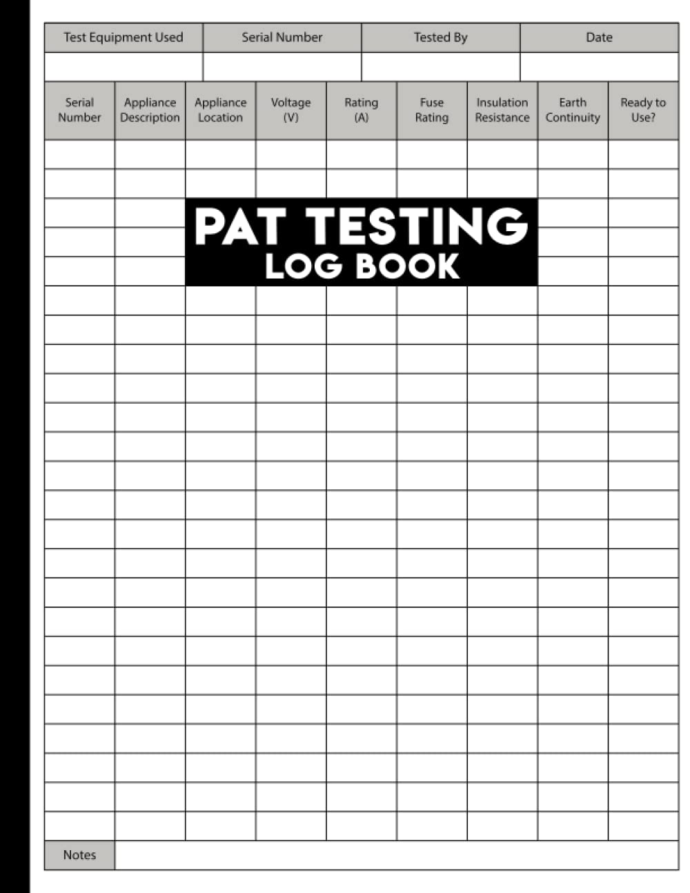ler totalmente Pat Testing Log Book: Portable Appliance Testing Record Book.