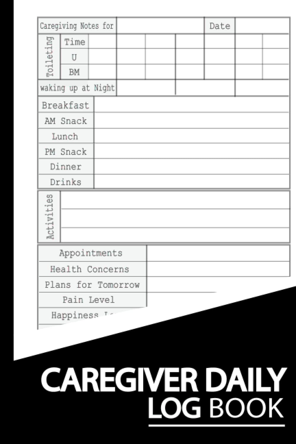 Caregiver Daily Log Book: Personal Caregiver Organizer Log Book | Daily Log Book for Assisted Living Patients | 120 pages | Size 6" x 9". baixar o livro de graça