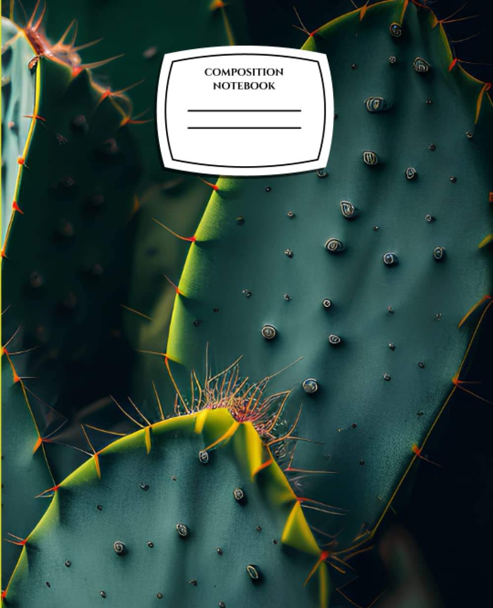 Cactus Composition Notebook - book green cactus plant exotic, line ruled baixar o livro de graça