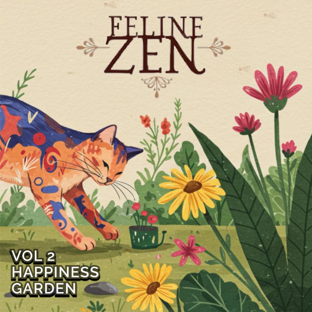 Feline Zen: Cats stress relief coloring books: Vol. 2: Happiness Garden (Portuguese Edition) baixar livro de graça