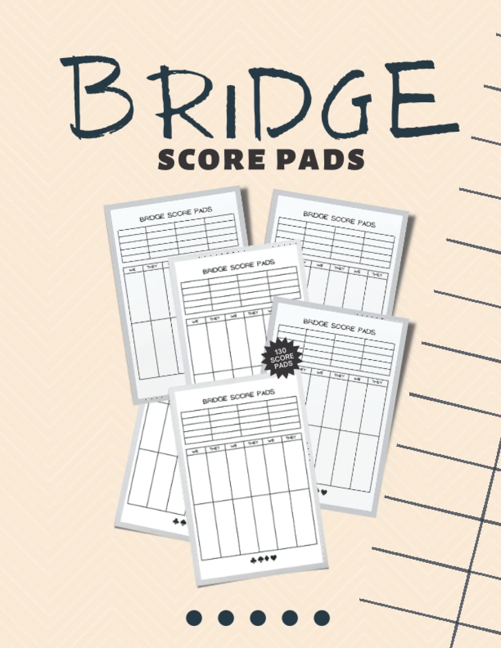 ler totalmente bridge score pads: Rubber Bridge Scoring Pad Journal with 130 Score Sheets (Simple Pad).: 8.5x11 inches & 130 pages.