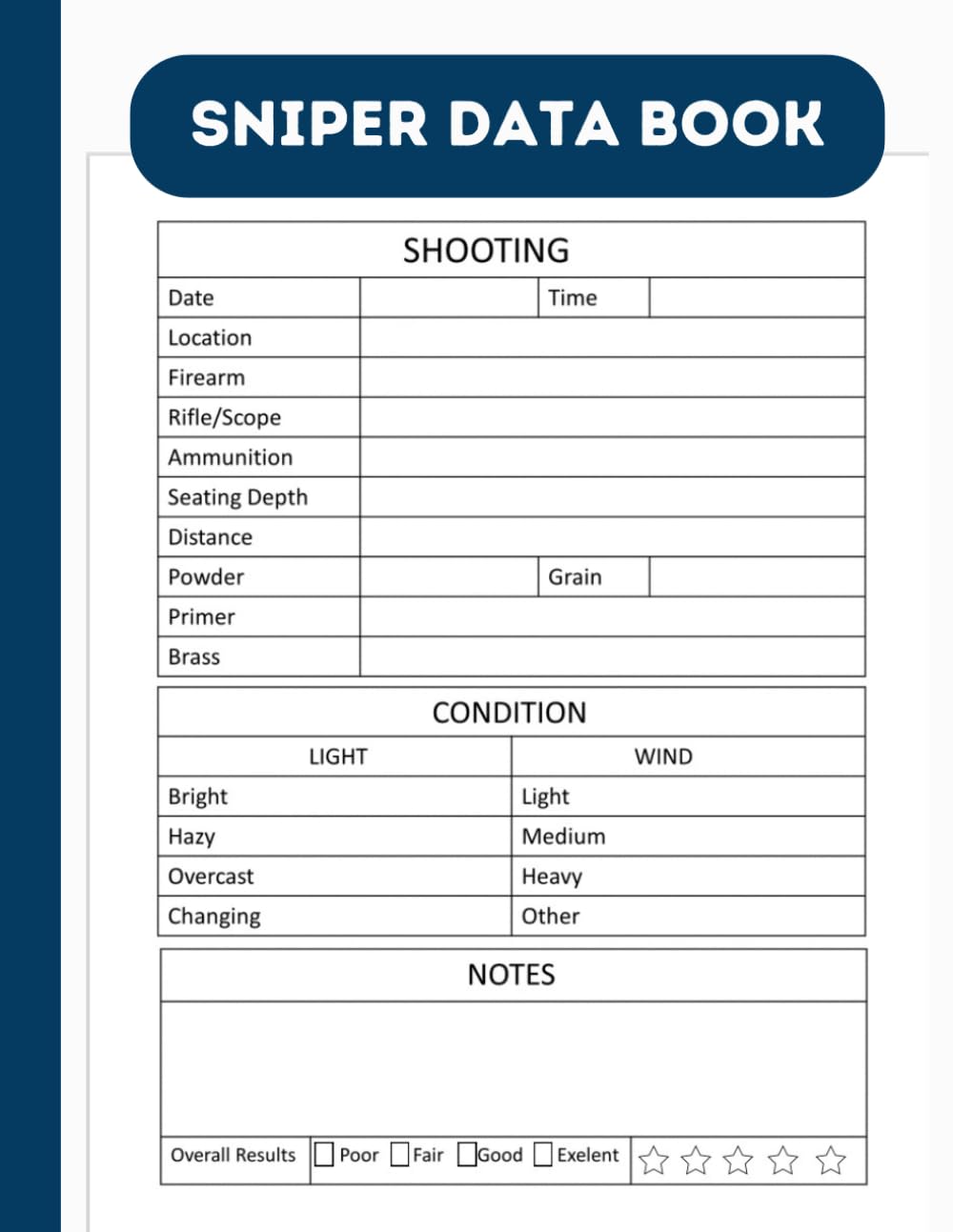 Sniper Data Book: Comprehensive Shooting Guide, Track Shooting Details, Enhance Precision, Record Date, Time, Location, and More. Ideal for Firearms Enthusiasts and Tactical Marksman Experts. baixar livro de graça