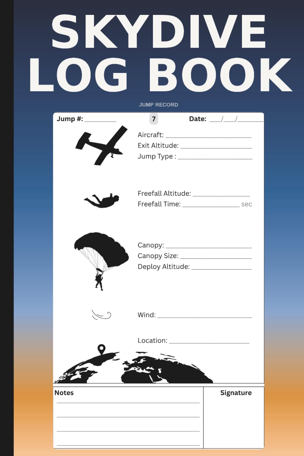 capítulo por capítulo baixar Skydiving Log Book: Jump Record Journal for Skydivers | Track Flights, Freefall Time, Gear & Dropzones