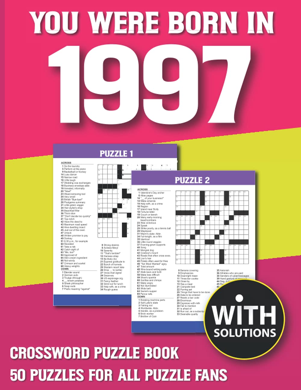 You Were Born In 1997: Crossword Puzzle Book: Crossword Puzzle Book For Adults & Seniors With Solution baixar o livro de graça