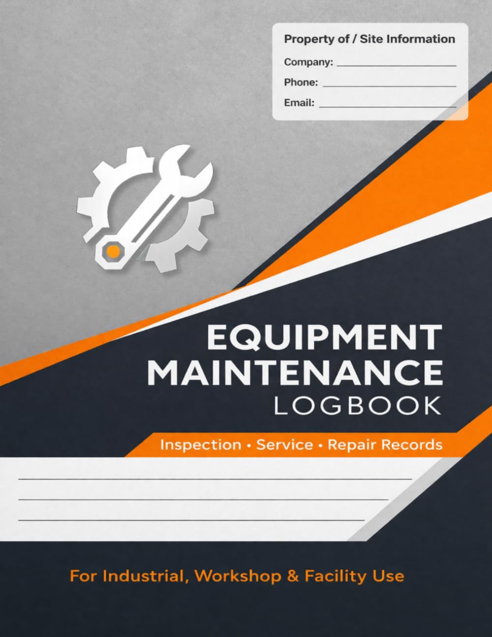 Equipment Maintenance Logbook: 120-Page Inspection, Service & Repair Record Book for Industrial, Workshop & Facility Use baixar o livro de graça