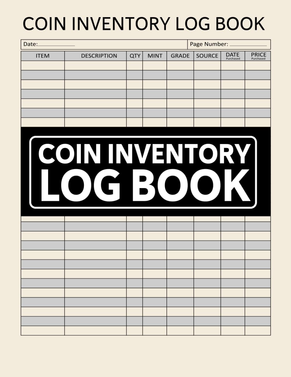 ler totalmente Coin Inventory Log Book: Coin Collection Ledger to Organize, Manage, Catalog & Record Your Rare Coins