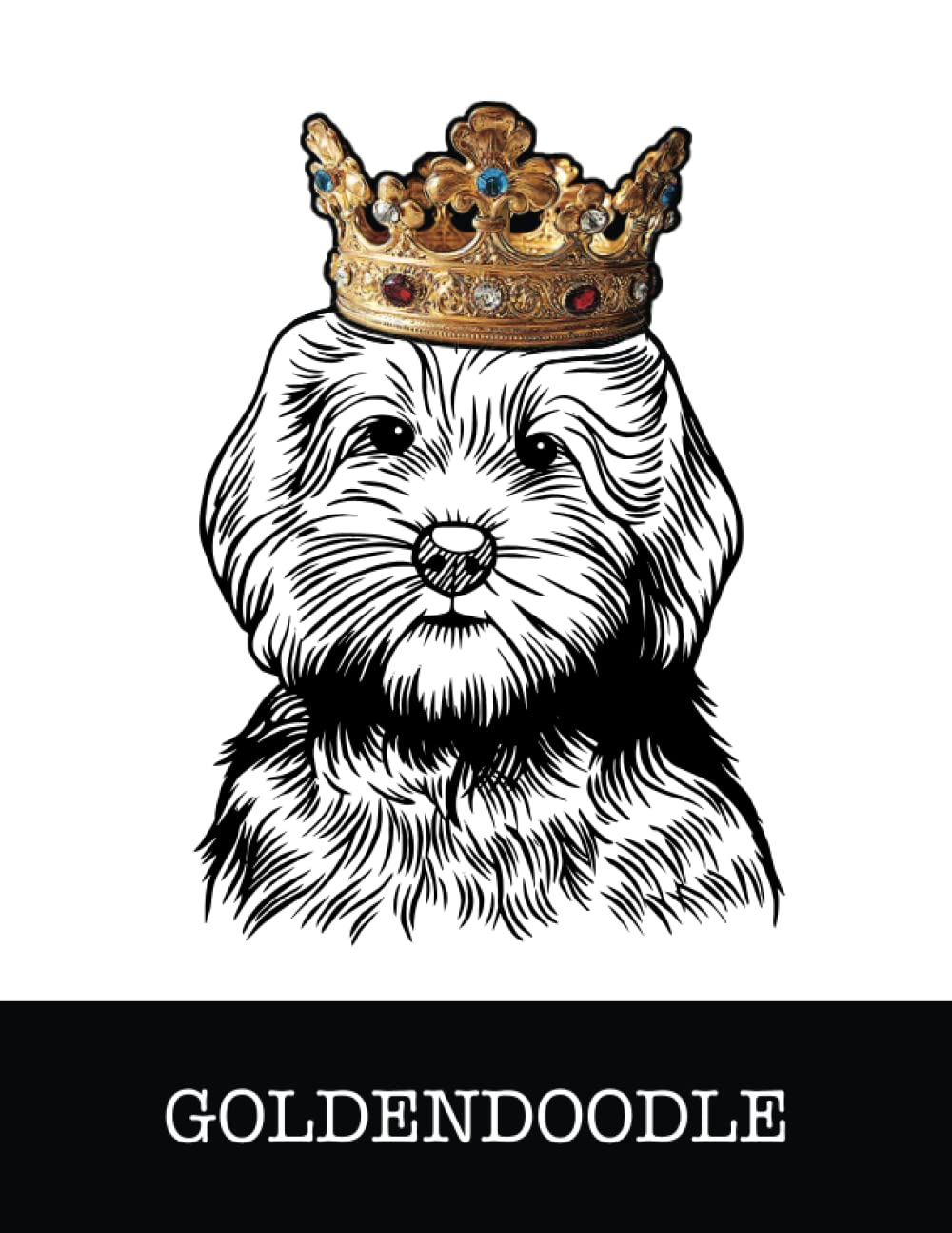 capítulo por capítulo baixar Goldendoodle: Goldendoodle King/Queen Wearing Crown 8.5 x 11 Notebook Journal, 200 lined pages