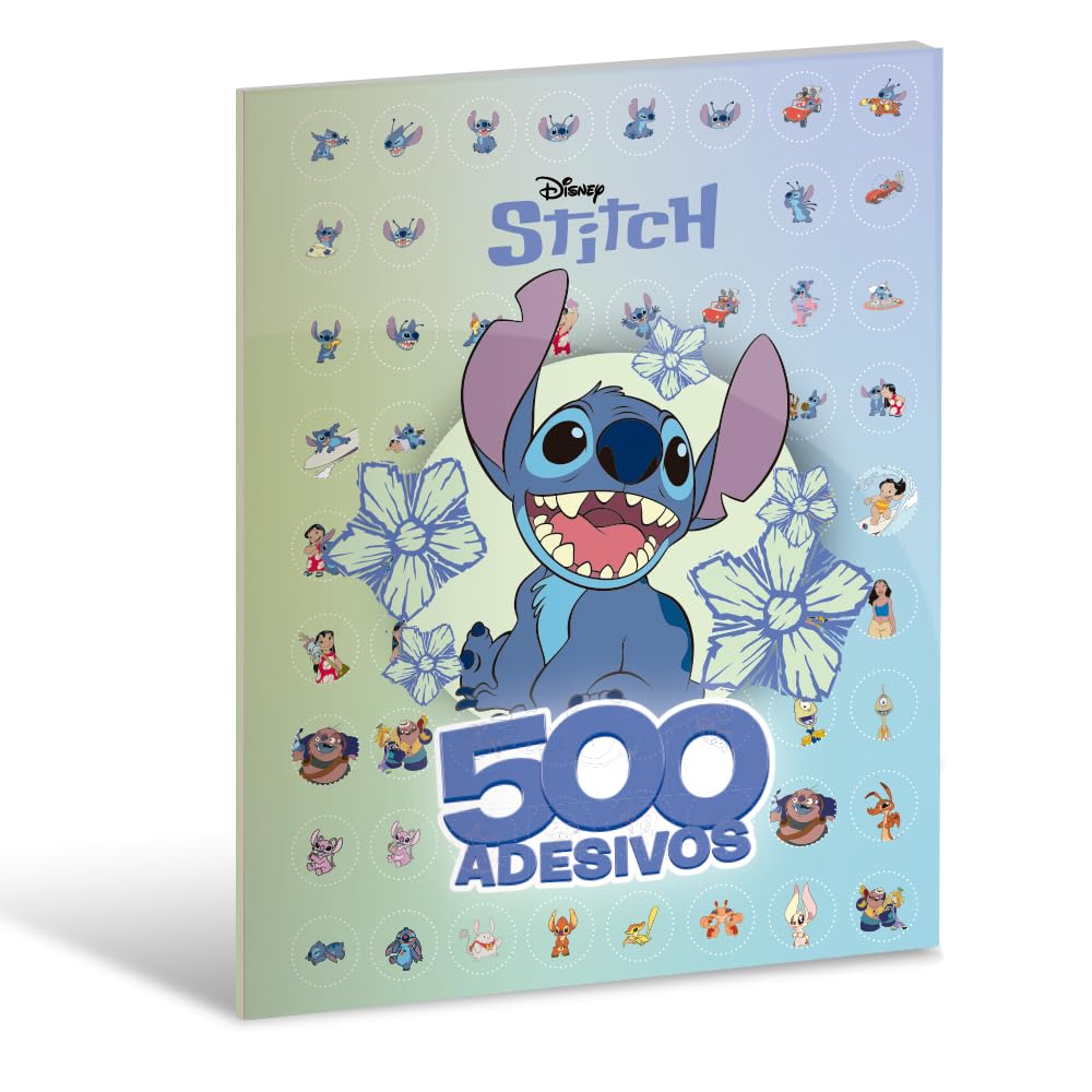 ler totalmente 500 adesivos Stitch