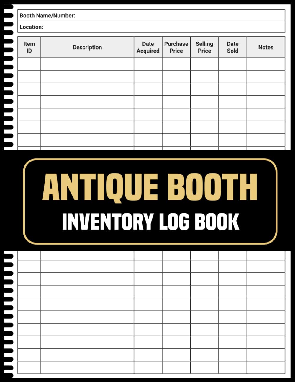 ler totalmente Antique Booth Inventory Log Book: Keep Records Monitor Trends Boost Efficiency Save Time