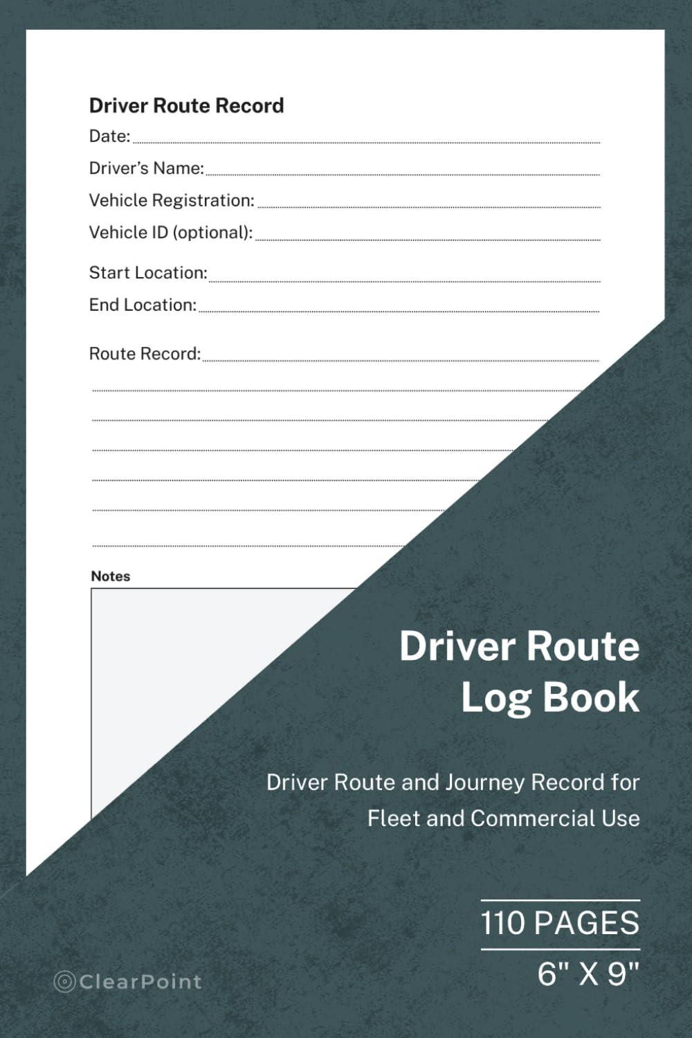 ler totalmente Driver Route Log Book: Driver Route and Journey Record for Fleet and Commercial Use | 110 Pages | 6 × 9 Format: Driver Route and Journey Tracking Activity