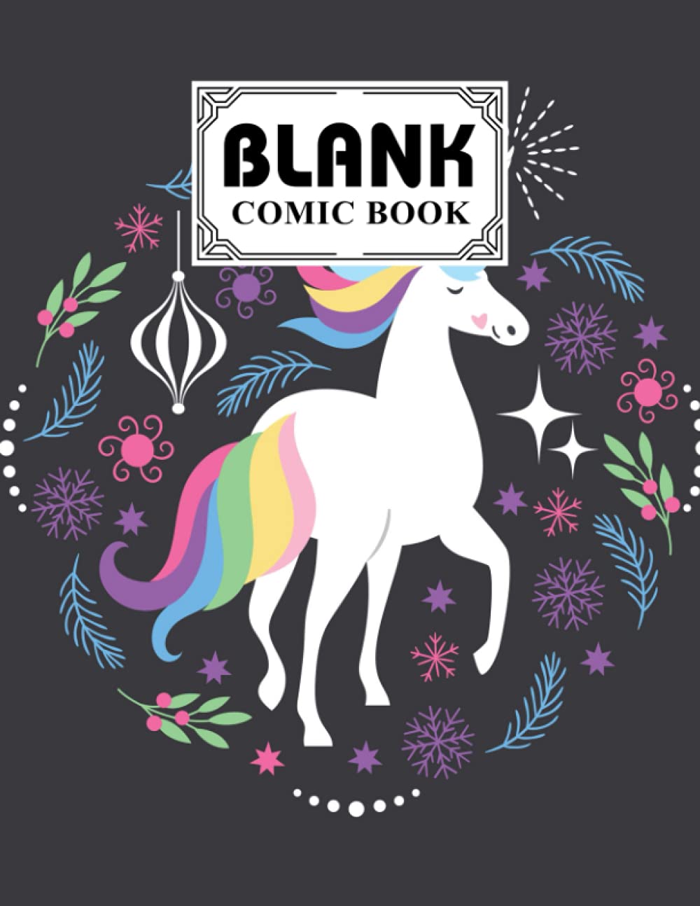 Blank Comic Book: Unicorn Cover Blank Comic Book, Create Your Own Story, Journal, Notebook, Sketchbook for Kids and Adults, 120 Pages - Size 8.5" x 11" Notebook by Grit Hartmann baixar o livro de graça