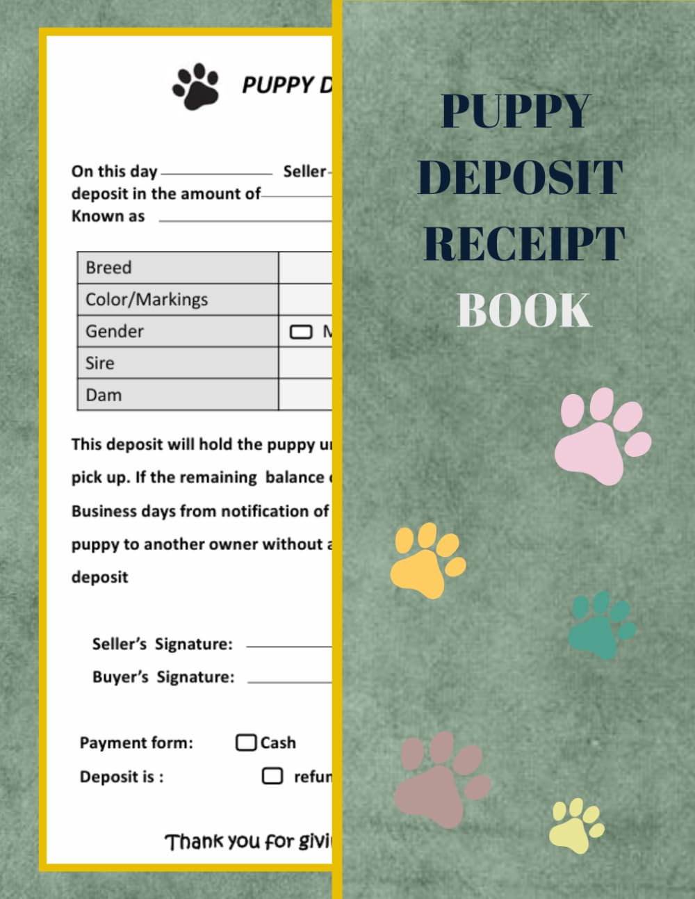ler totalmente Puppy Deposit Receipt Book: Legal Agreement between Breeder and Buyer for Dog Purchase,Puppy Sale Deposit Form for Dog Breeders | 60 Receipts.