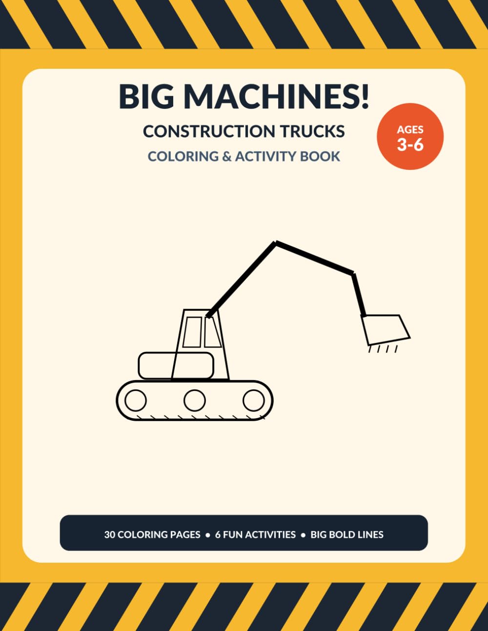 BIG MACHINES!: Construction Trucks Coloring & Activity Book for Kids Ages 3-6 baixar o livro de graça