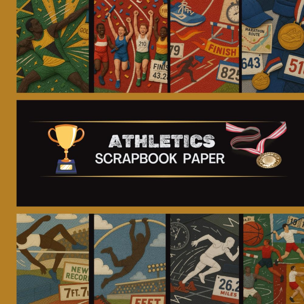 capítulo por capítulo baixar Athletics Scrapbook Paper: 20 Double Sided Sheets 8.5 x 8.5 for Scrapbooking, Junk Journals, Mixed Media Art, Origami, Crafting projects, and More