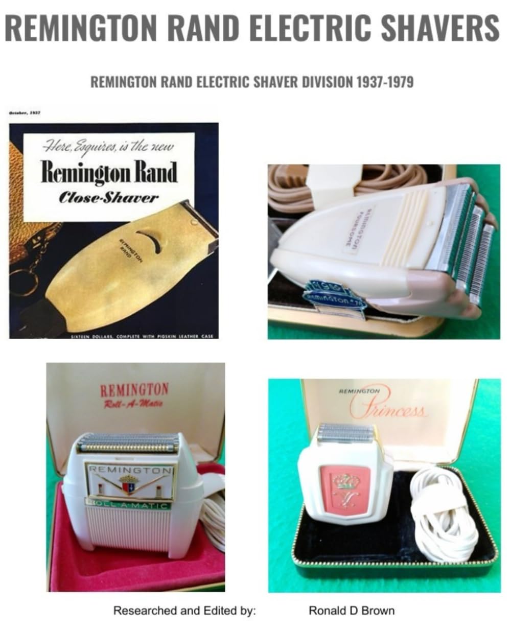 capítulo por capítulo baixar REMINGTON RAND ELECTRIC SHAVERS: REMINGTON RAND ELECTRIC SHAVER DIVISION1937-1979