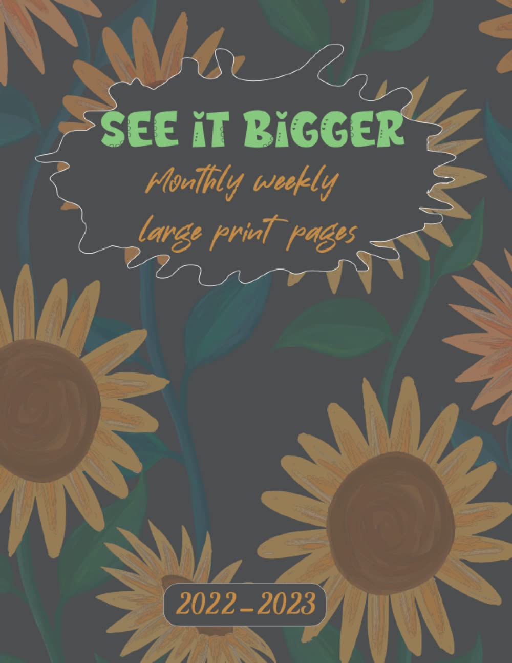 See it bigger planner 2022-2023 monthly/weekly large print pages: Plan ahead see it bigger planner 2022-2023 monthly/weekly with contact name, monthly goels, weekly goels, calendar planner 8.5 x 11 in baixar livro de graça