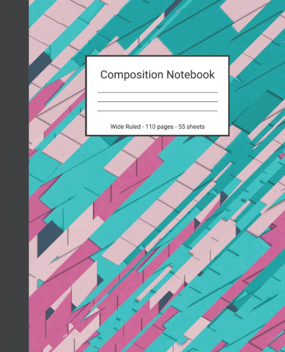 capítulo por capítulo baixar Composition Notebook: Wide Ruled Paper Notebook Journal - Turquoise Red And Peach Colored Abstract Art - Blank Wide Lined Workbook