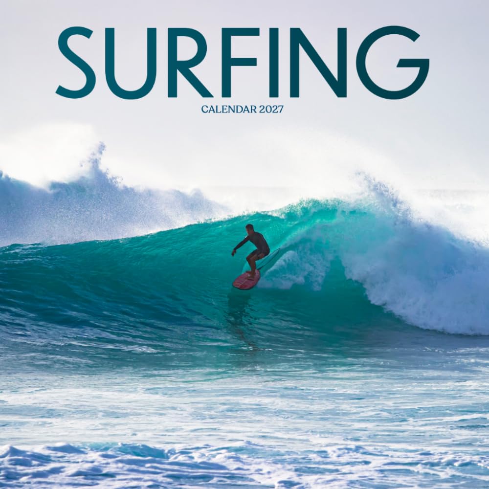 Surfing Calendar 2027: Sports Action and Outdoor Scenes