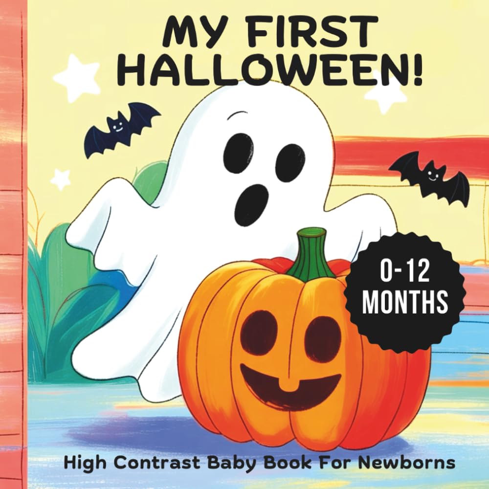 My First Halloween! High Contrast Baby Book For Newborns 0-12 months: 1st Halloween Gift for Babies that Helps Visual Development with Black and White Illustrations baixar o livro de graça