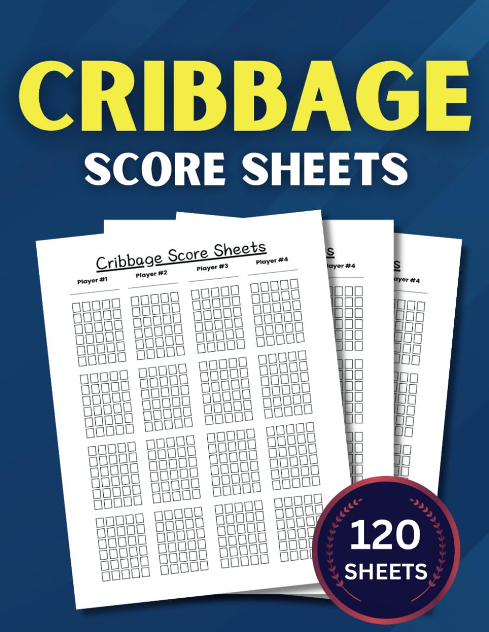 Cribbage Score Sheets: 120 Large Score Pads For Cribbage, Cribbage Score Pads with Size 8.5 x 11 inches baixar livro de graça