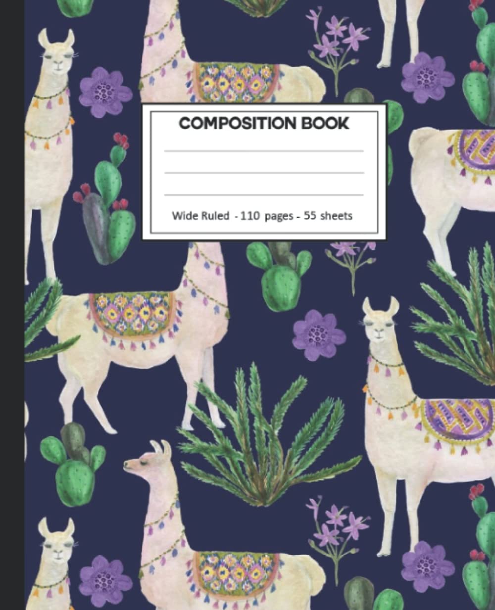 Composition Notebook: Composition Notebook with Llama for School.