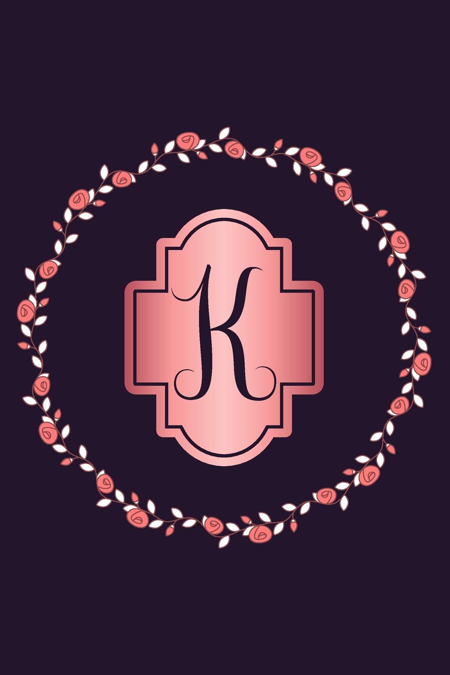 capítulo por capítulo baixar K: Letter K Monogram. Rose Flowers Personalized 6 x 9 Floral Notebook & Journal for Women and Girls