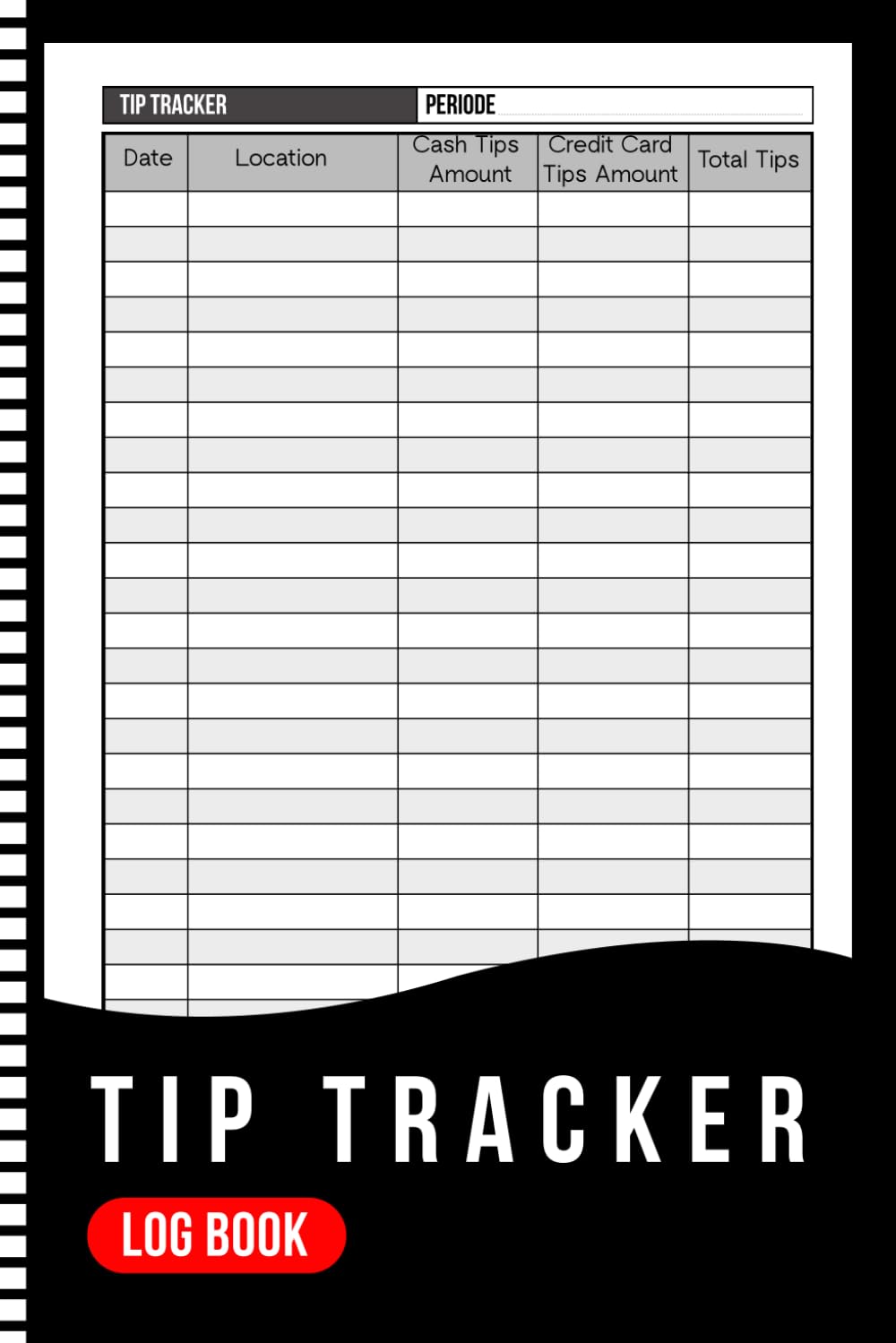 Tip Tracker Log Book: Cash and Credit Card Tips Record Book for Servers, Waitress, Delivery Drivers, Salon Staff and Hospitality Workers baixar o livro de graça