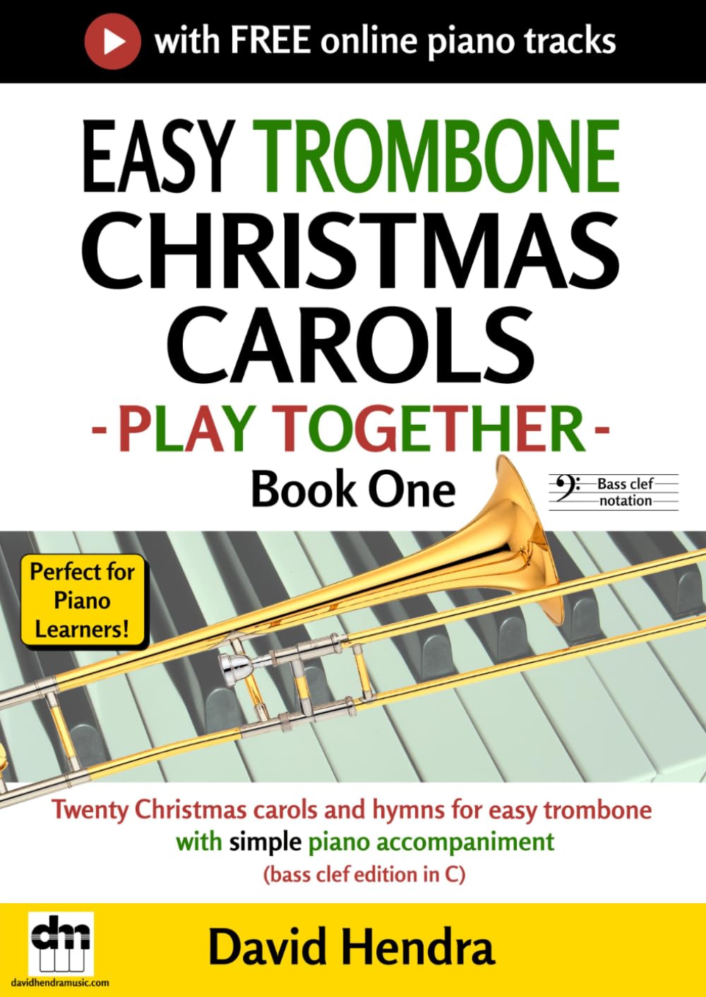 ler totalmente Easy Trombone Christmas Carols - Play Together - Book One: Twenty Christmas carols and hymns for easy trombone with simple piano accompaniment (bass clef edition in C)