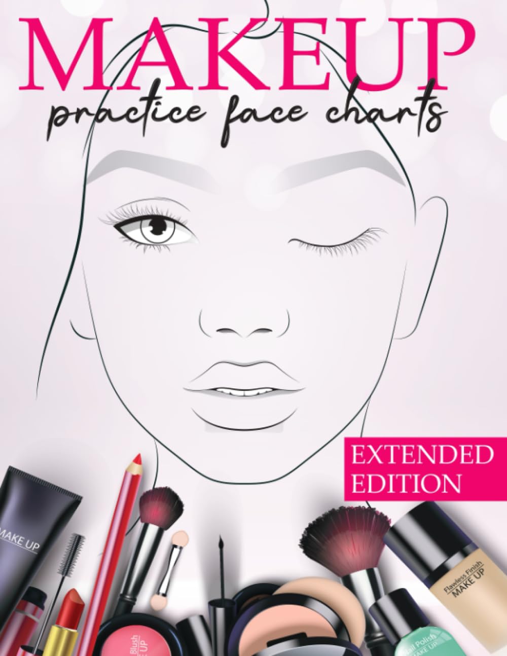 Makeup Practice Face Charts Extended Edition: 202 Pages & 10 Different Faces | Large Page Size Faces with Open and Closed Eyes | Blank Pages to... Gift Idea For Girls (Fashion and beauty) baixar o livro de graça