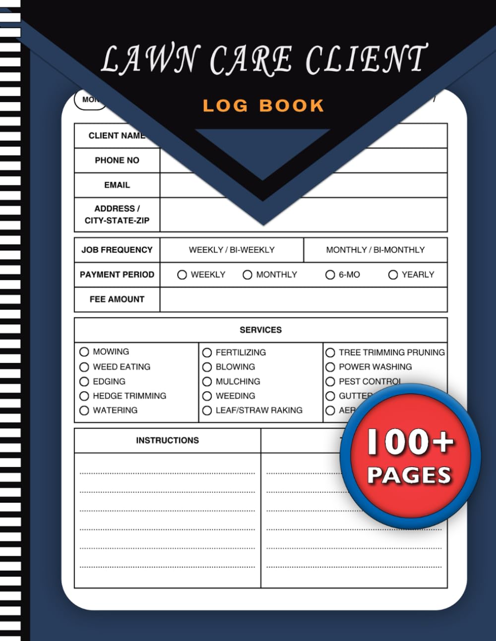 ler totalmente Lawn Care Client Log Book For Landscapers And Business For Detailed Service Tracking