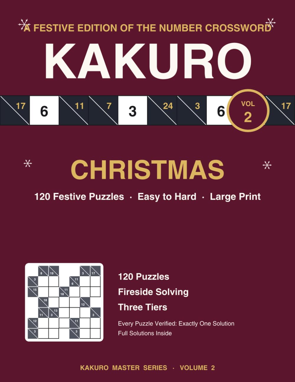 capítulo por capítulo baixar Christmas Kakuro: 120 Festive Cross Sums Puzzles, Easy to Hard, Every Puzzle Verified with One Solution (Kakuro Master Series Vol. 2)
