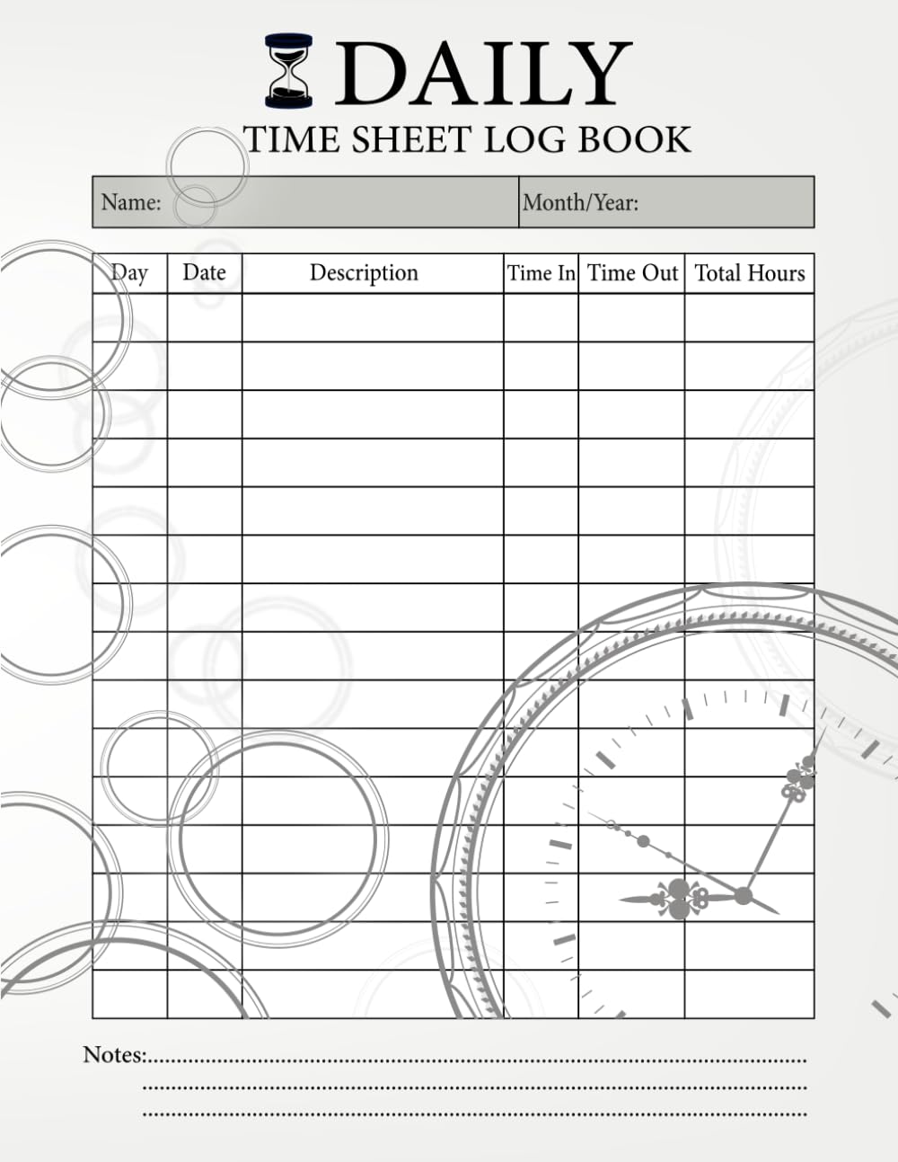 ler totalmente Daily Time Sheet log book: Simple Daily Time Tracking Log Book | Employee Work Hours Record | Work Time Record Book