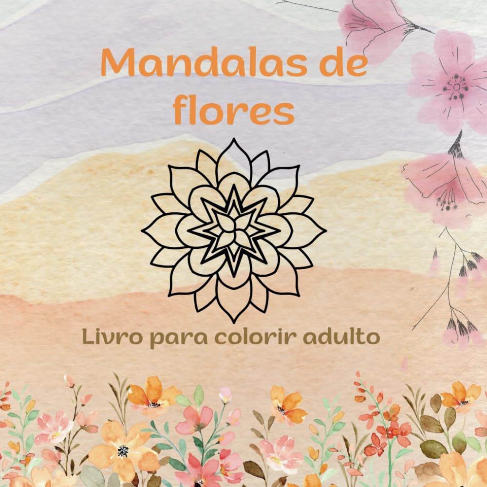 capítulo por capítulo baixar Mandalas de flores: Livro para colorir adulto (Portuguese Edition)