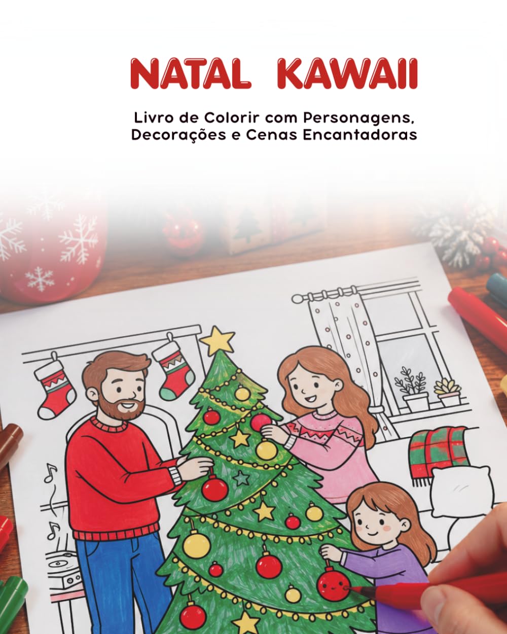 ler totalmente Natal Kawaii: Livro de Colorir com Personagens, Decorações e Cenas Encantadoras (Portuguese Edition)