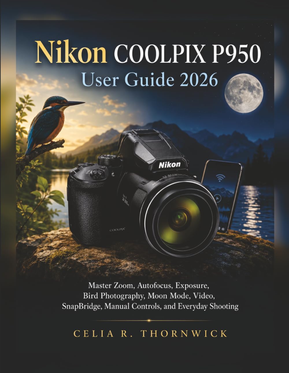 Nikon COOLPIX P950 User Guide 2026: Master Zoom, Autofocus, Exposure, Bird Photography, Moon Mode, Video, SnapBridge, Manual Controls, and Everyday Shooting baixar o livro de graça