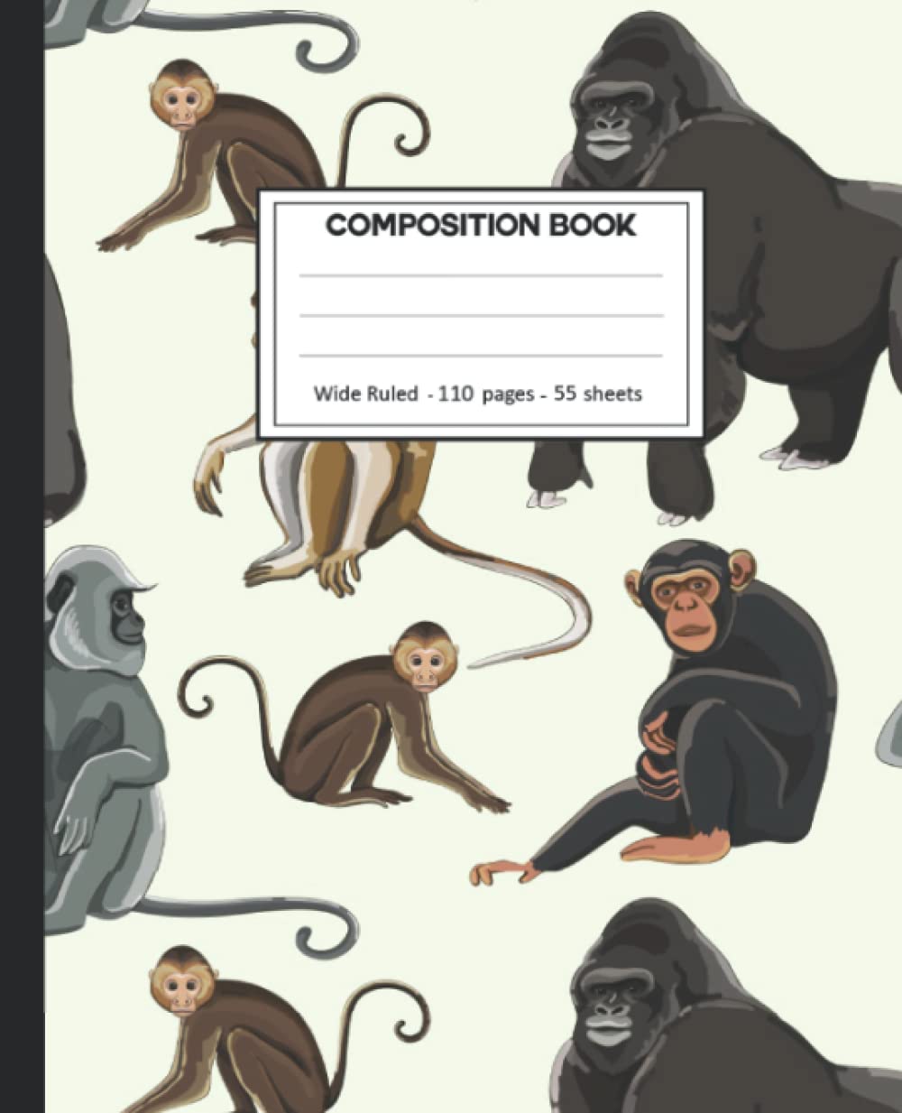Composition Notebook: Chimpanzee College Ruled: 110+ Lined Pages Writing Journal. baixar livro de graça