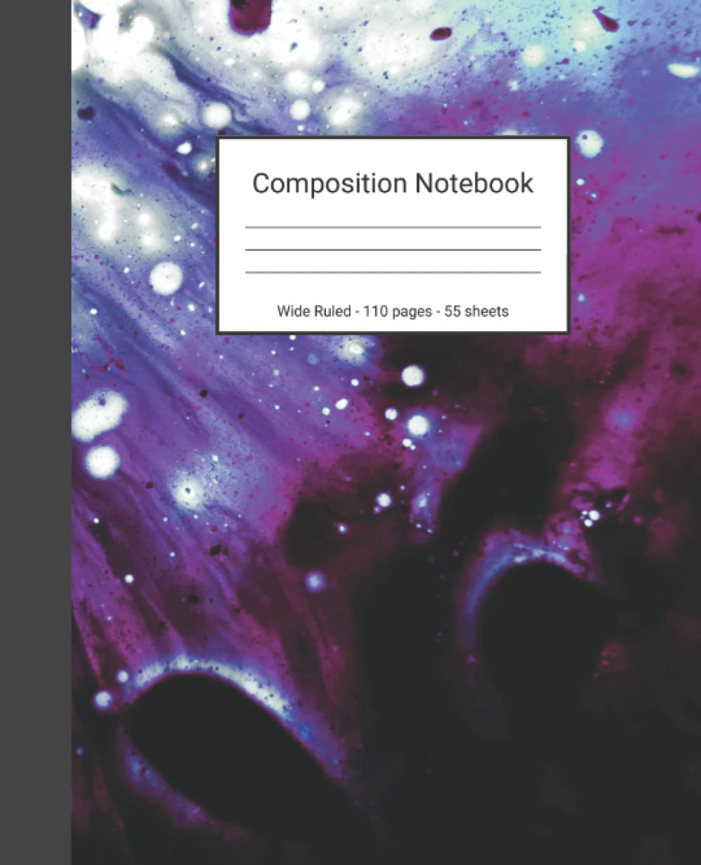 Composition Notebook: Wide Ruled Paper Notebook Journal - Purple And White Abstract Pattern - Blank Wide Lined Workbook baixar o livro de graça