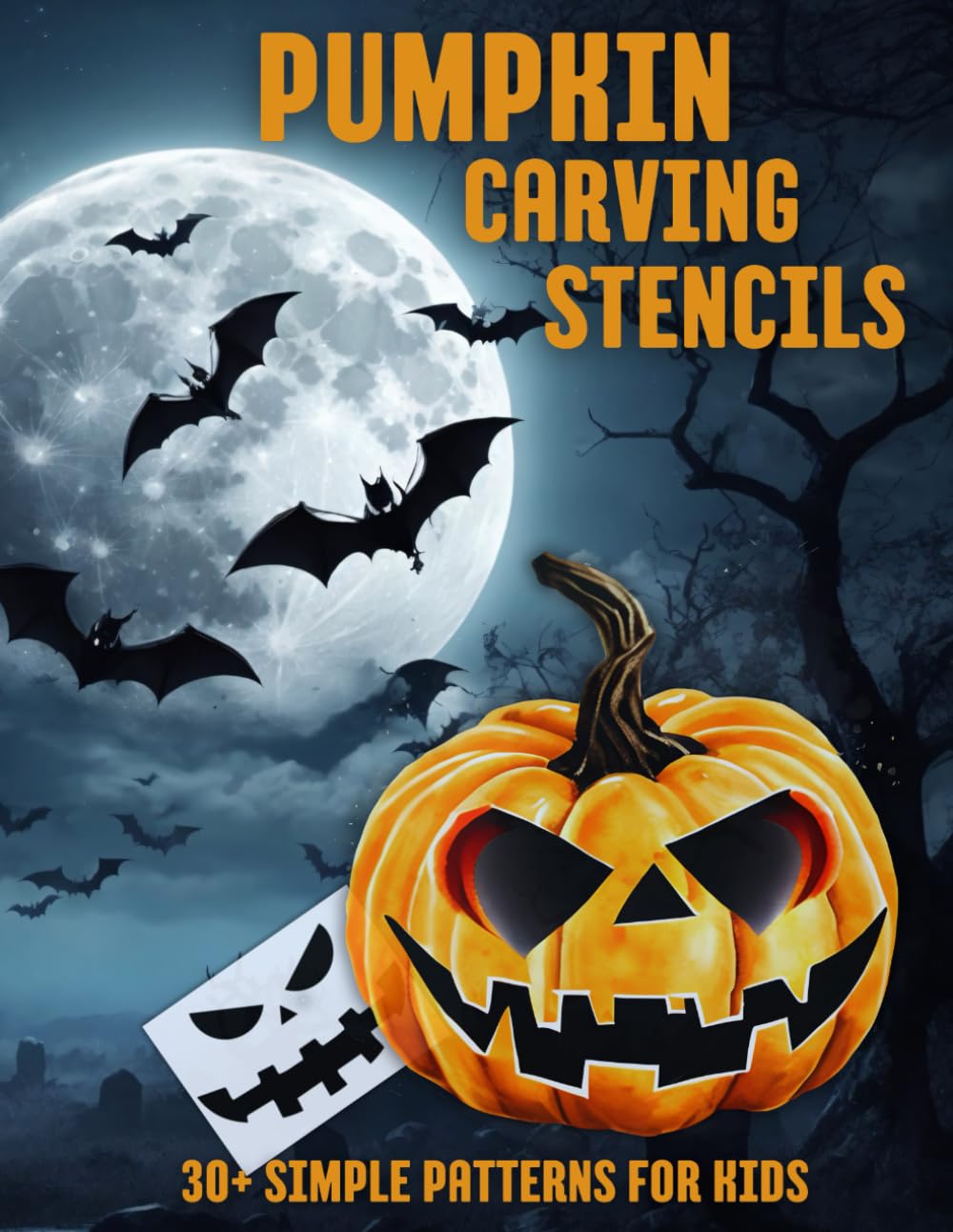 Halloween Pumpkin Carving Stencils: 30+ Easy Templates For Making Funny and Spooky Decorating Crafts baixar livro de graça