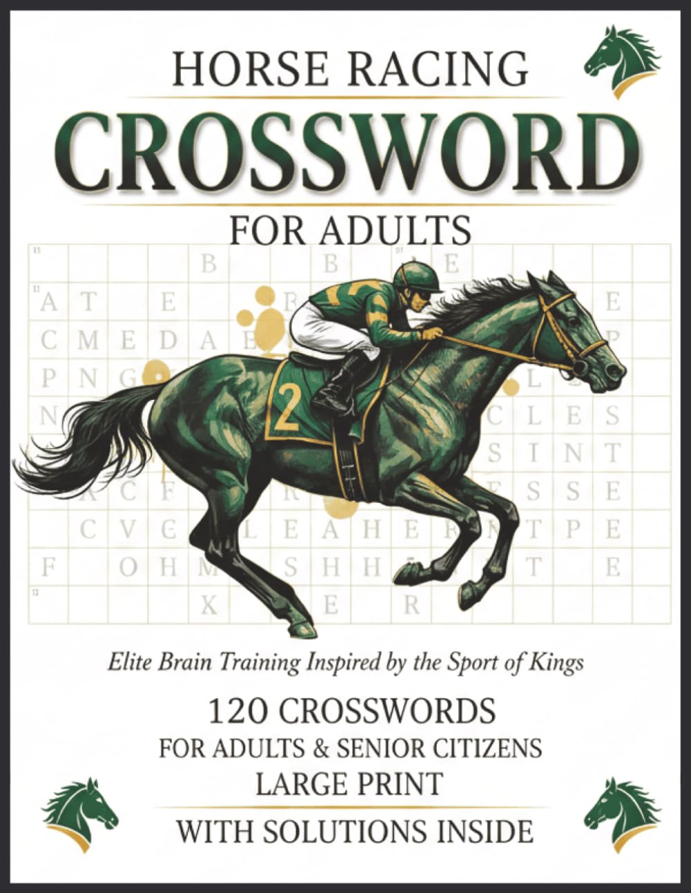 ler totalmente Horse Racing Crossword Puzzles: Large Print Horse Racing Puzzles for Adults & Seniors featuring Famous Racehorses, Iconic Tracks & Racing History, Solutions included