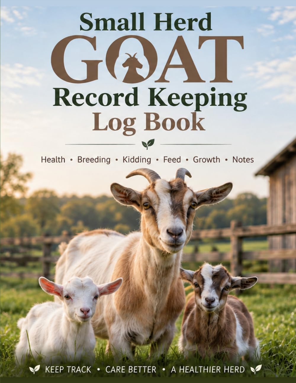 Small Herd Goat Record Keeping Log Book: Health, Breeding, Kidding, Milk, Weight, Vaccination & Treatment Records for Small Goat Herds baixar o livro de graça