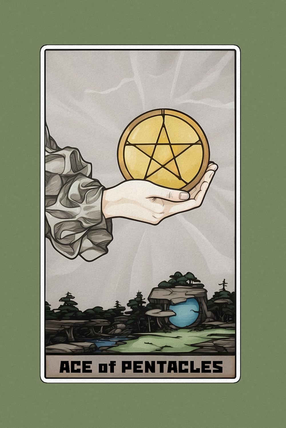 Ace of Pentacles - Tarot Card Notebook - Card No.69 (Color Ed.): A5 Ruled Lined Tarot Journal Diary Sketchbook Notebook - Ace of Pentacles (New Beginnings and Prosperity) baixar o livro de graça