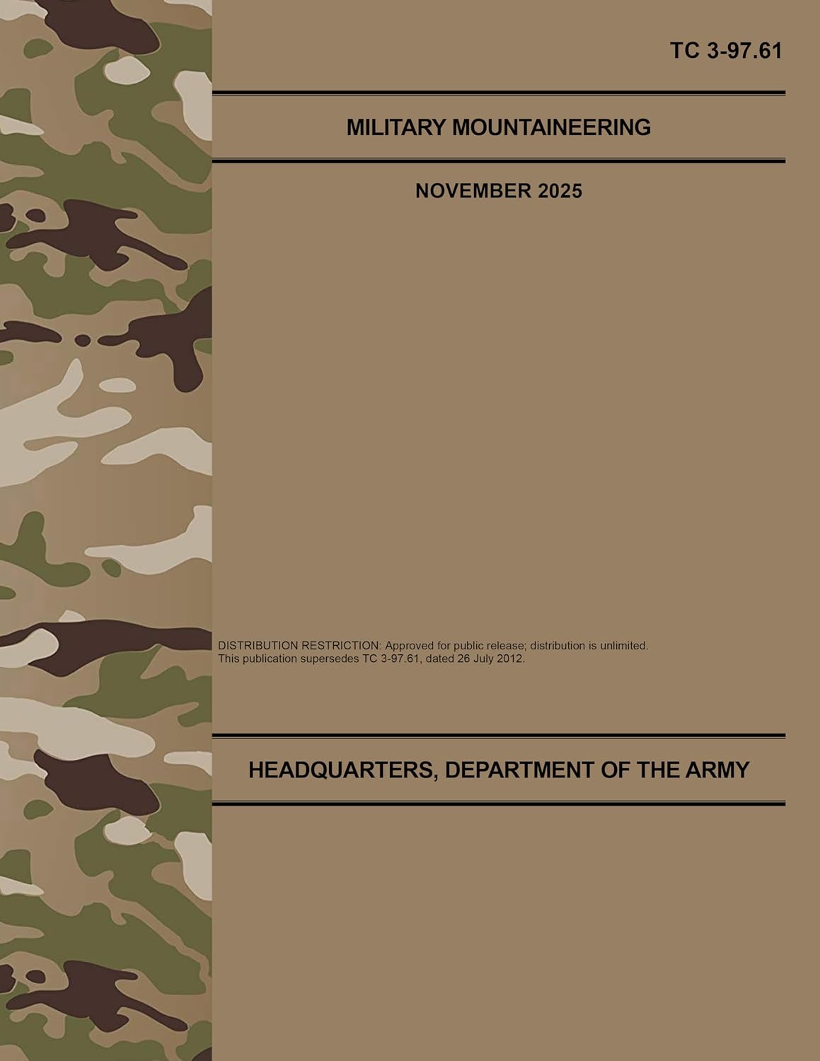 ler totalmente TC 3-97.61 Military Mountaineering - Nov. 2025 (English Edition)