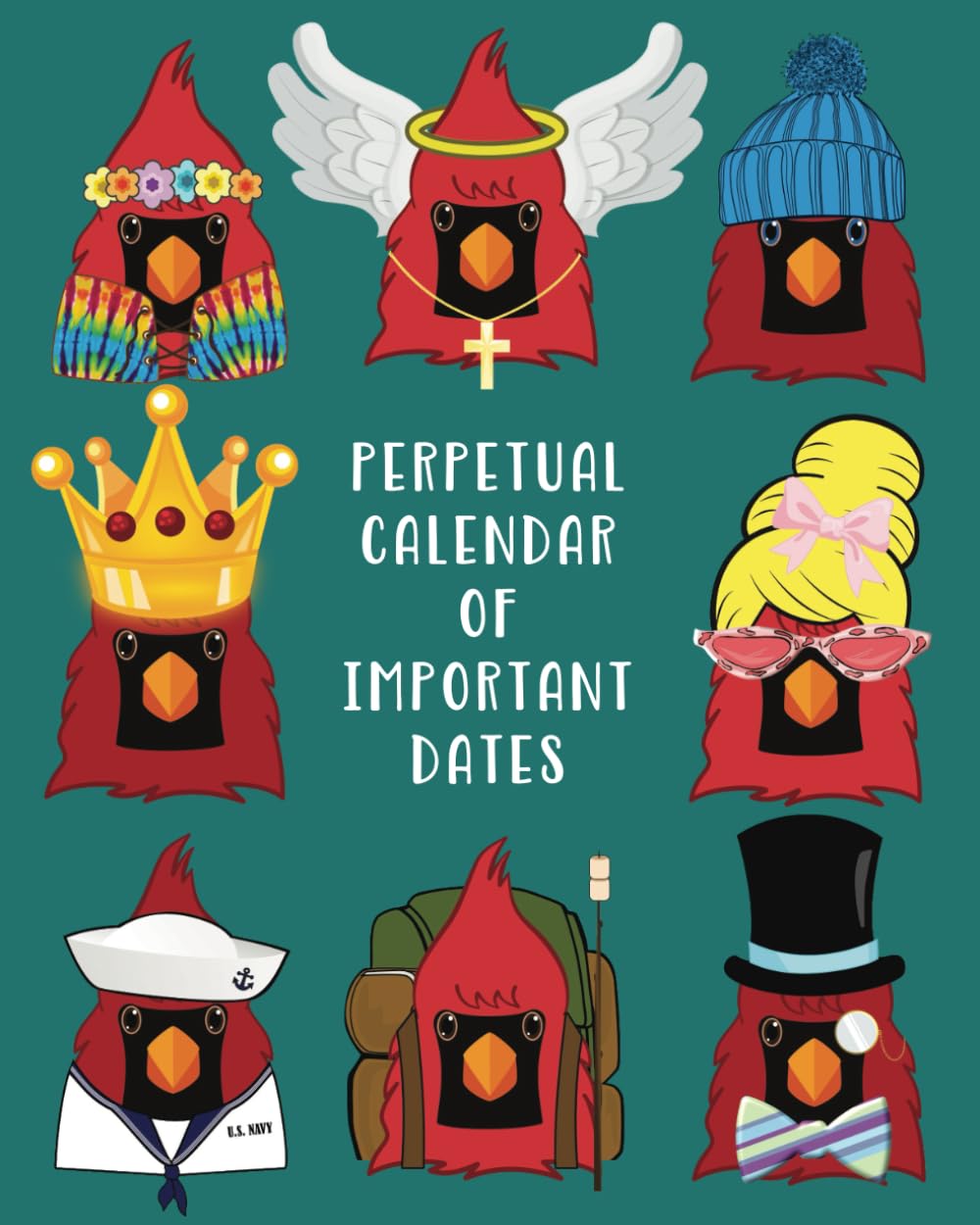 capítulo por capítulo baixar Perpetual Calendar of Important Dates: Birthday, Anniversary and Special Memory Date Keeper for Cardinal Bird Lovers