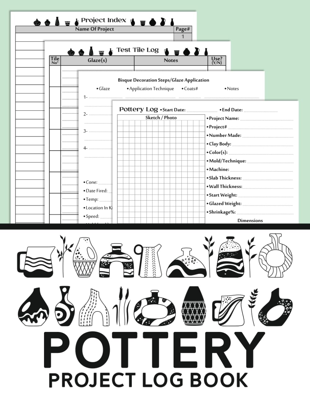 capítulo por capítulo baixar A Complete Pottery Project Log Book To Keep Record Of Project Name, Clay, Technique, Weight, Dimensions, Firing, Glazing, And More | Large Size (8.5"... To Record Your Pottery & Ceramic Projects