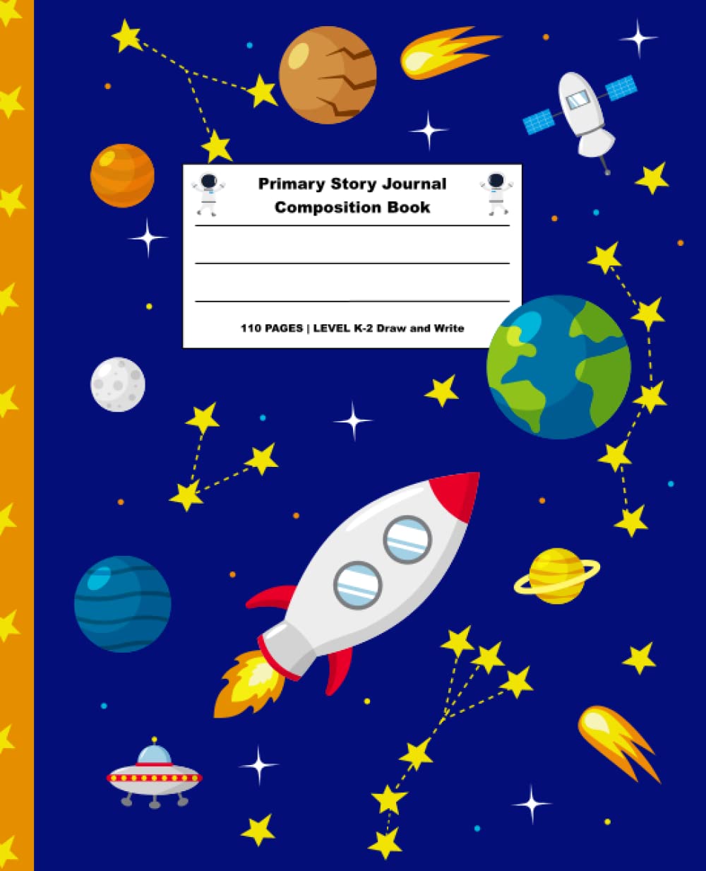 Primary Story Journal Composition Book: Grades K-2 School Exercise Book | Galaxy Notebook for Kids with Picture Space and Lines | 110 Pages for Drawing and Writing baixar o livro de graça