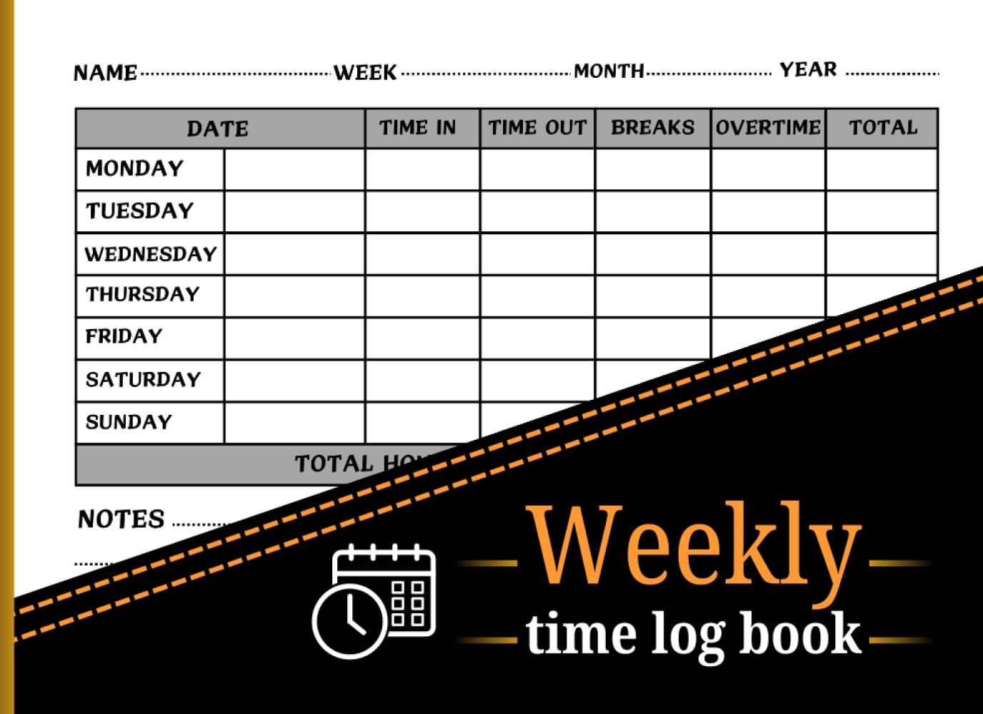 ler totalmente Weekly time log book: Small pocket size for recording working hours ideal for employees and self