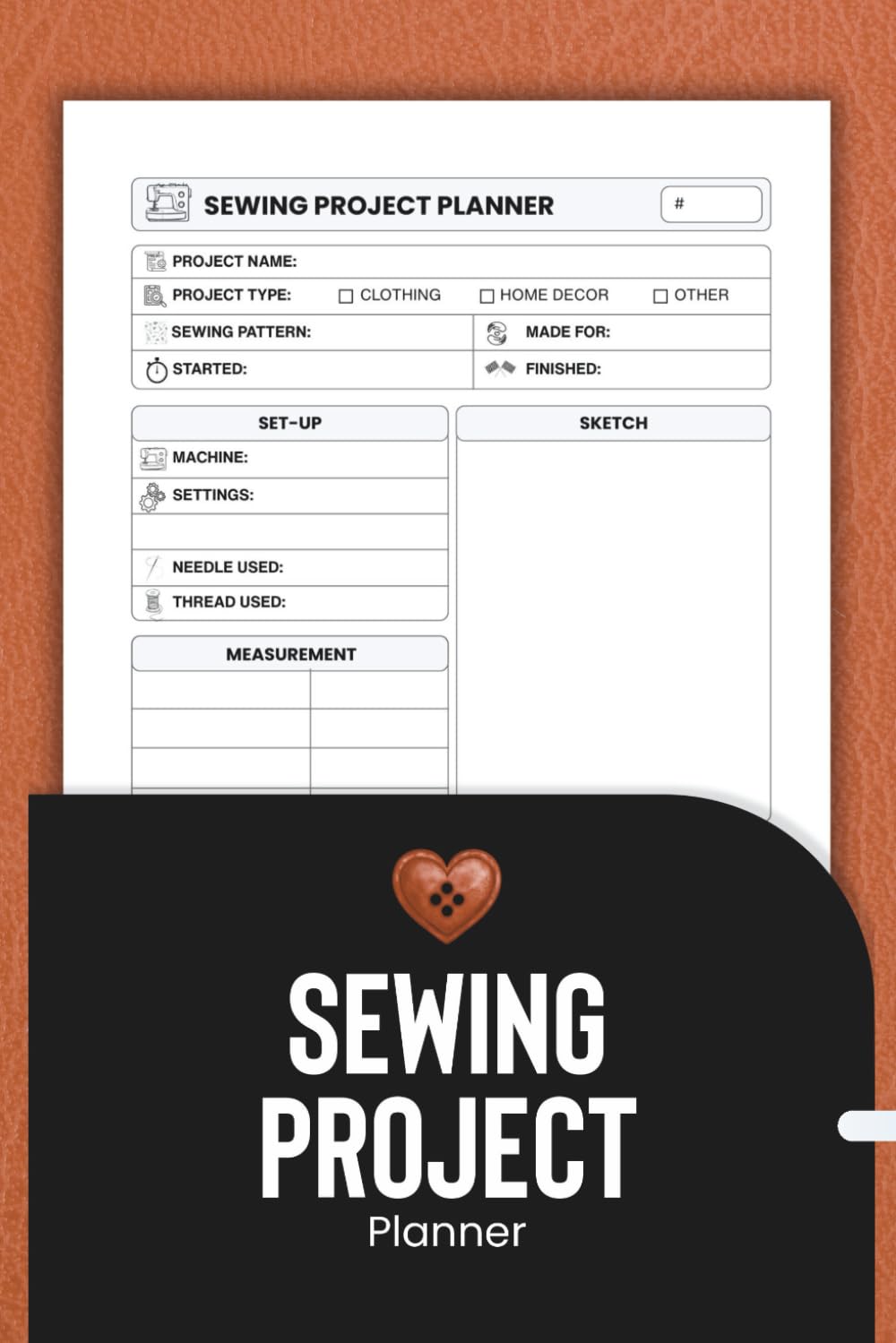 Sewing Project Planner: Organize Your Sewing Projects with Sketch Pages and Fabric Swatches baixar livro de graça