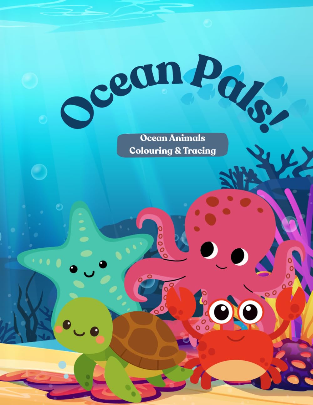 ler totalmente Ocean Pals: A Fun and Creative Under the Sea Colouring Book for Kids: 24 Cute Marine Animal Illustrations Featuring Fish, Sharks, and Mermaids for... Book for Girls and Boys) (Animal Pals)