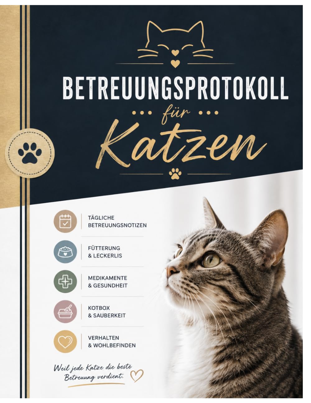 ler totalmente Betreuungsprotokoll für Katzen: Mein Katzensitter Notizbuch und Journal: Wichtige Informationen, Fütterungsgewohnheiten und Gesundheits-Tracker für Stubentiger (German Edition)